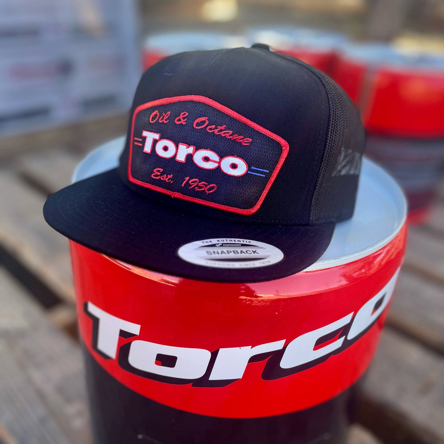 Torco Oil and Octane Snapback hat