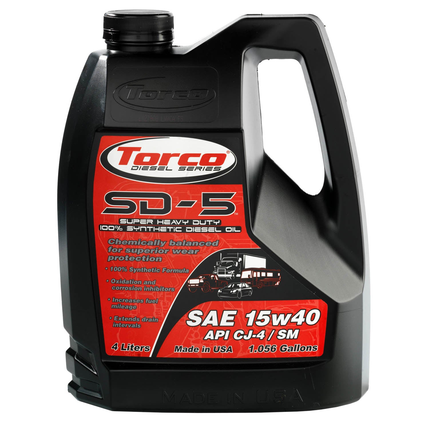 Torco SD-5 Synthetic Diesel Motor Oil 15w40 – Torco Race Fuels