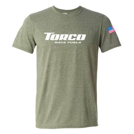 Torco Race Fuels T-shirt with USA Flag on the sleeve