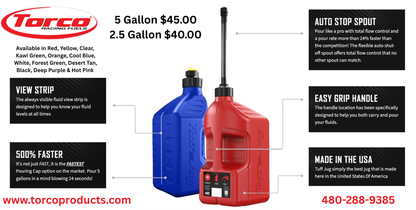 5 Gallon Tuff Jug Auto Stop Spout