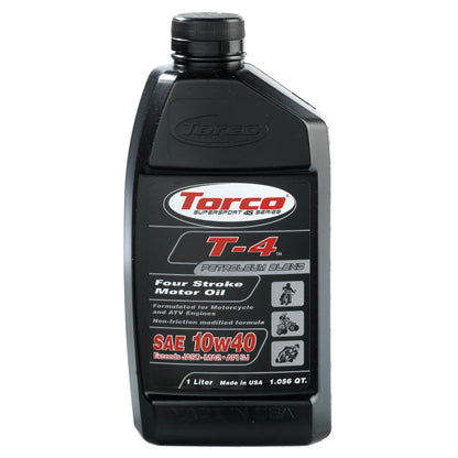 10w40 Torco T-4 Mineral Non-friction modifiers Motorcycle Oil
